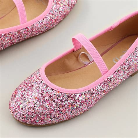 glittergirls|girls glitter ballet flats.